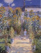Claude Monet Monet-s Garden at Vetheuil Germany oil painting artist